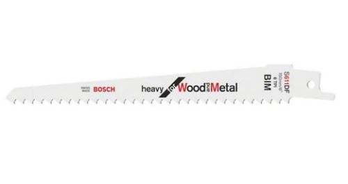 BOSCH fűrészlap S 611 DF farokfűrészhez Heavy for Wood and Metal (5 db) 2608656258