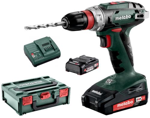 Akkus fúrócsavarozó METABO BS 18 Quick 2x2.0 Li-Power, SC60 602217500