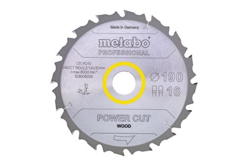 METABO fűrészlap HW/CT 210 x 30 mm, 16 fog 628007000