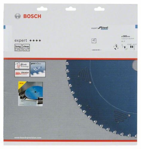 BOSCH körfűrészlap Expert for Steel 305 x 25,4 x 2,6 mm, 80 2608643061