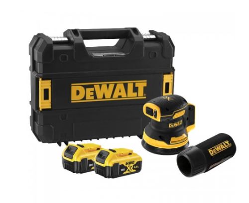 DEWALT akkus excenteres daráló 125mm 18V 2x5.0Ah DCW210P2