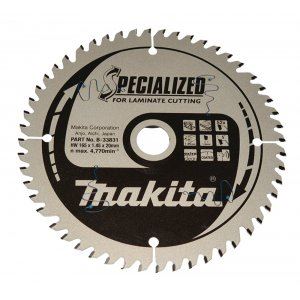 MAKITA laminált fűrészlap SPECIALIZED 165x1,5x20 mm 52 fogú B-33831