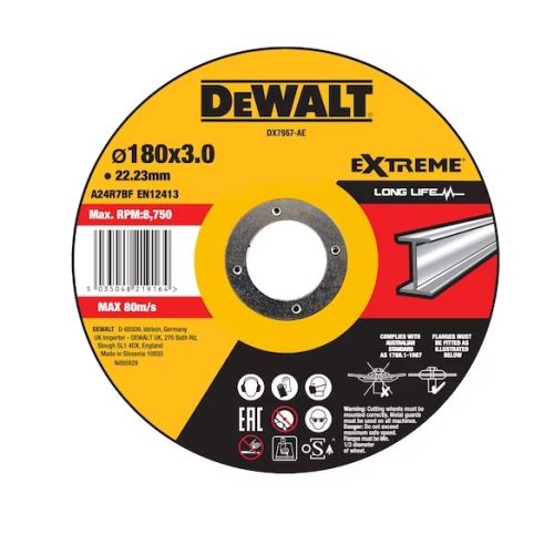 DEWALT fém vágótárcsa 180 x 3 x 22,23 mm DX7967