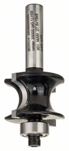 BOSCH félkör alakú profilvágó 8 mm, R1 6 mm, L 19 mm, G 63 mm 2608628360