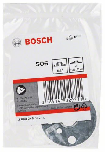 BOSCH kerek anya karimás menettel M 14 115/125 mm 2603345002