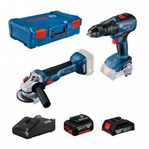 Bosch Professional készlet: akkumulátoros sarokcsiszoló GWS 18V-10 + akkus kombinált csavarhúzó GSB 18V-50 + 1x akkumulátor 2,0 Ah + 1x akkumulátor 5,0 Ah XL-BOXX 0615990M9K-ban