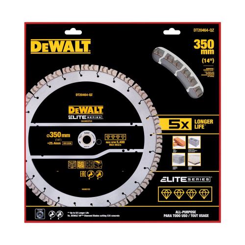 DEWALT szegmentált gyémánt fűrészlap, 350 mm DT20464