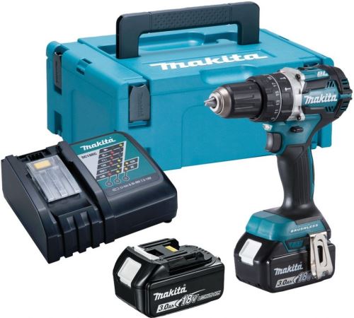 Makita Aku akkumulátoros ütvecsavarozó Li-ion LXT 18V 3,0 Ah, Makpac DHP484RFJ