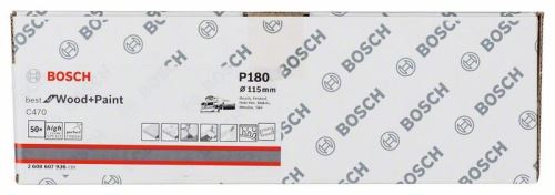 BOSCH csiszolópapír C470, (50 db) 115 x 230 mm, 180 2608607936