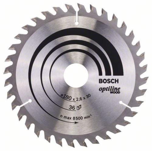 BOSCH Optiline Wood fűrészlap 180 x 30/20 x 2,6 mm, 36 2608640609