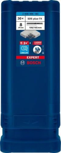 BOSCH EXPERT fúrószár SDS plus-7X, 8x100x165 30 db 2608900183