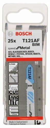 BOSCH fűrészlap dugattyús fűrészhez T 121 AF Speed for Metal (3 db) 2608636698