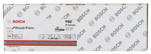 BOSCH C470 csiszolópapír (50 db) 115 x 230 mm, 60 2608607932