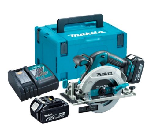 Makita Aku akkumulátoros körfűrész Li-ion LXT 18V/5.0Ah, Makpac DHS680RTJ