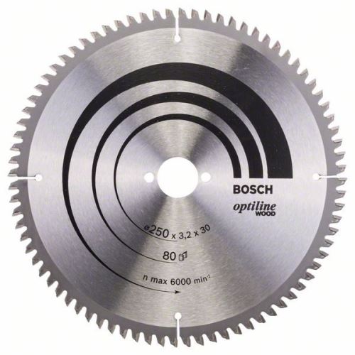 BOSCH fűrészlap Optiline Wood 250 x 30 x 3,2 mm, 80 2608640645