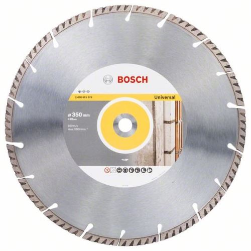 BOSCH gyémánt vágótárcsa Standard Univerzális 350 × 20 350x20x3,3x10mm 2608615070