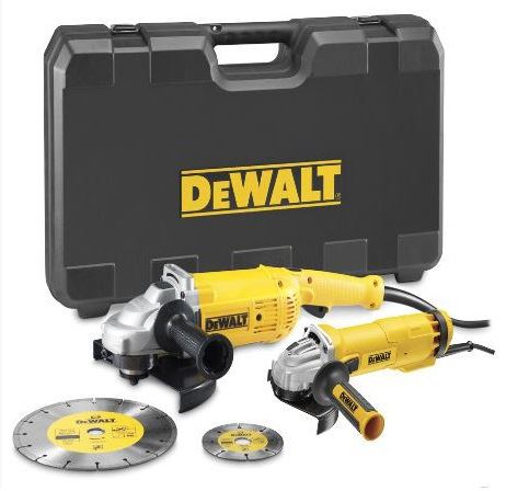 DEWALT sarokcsiszoló készlet 230 + 125 mm DWE492SDT