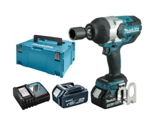 Makita Akkus ütvecsavarozó 3/4" Li-ion LXT 18V/5.0Ah DTW1001RTJ