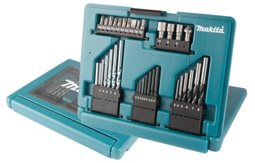 MAKITA bit és fúró készlet 33 db B-49389 műanyag tokban