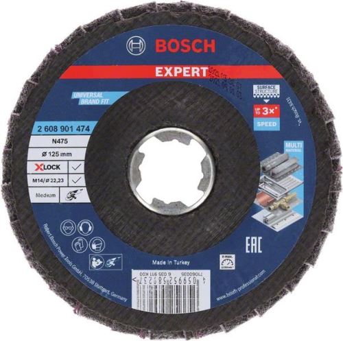 BOSCH EXPERT X-LOCK lamellás N475 SCM közepes 125mm 2608901474