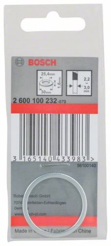 BOSCH szűkítő gyűrű fűrészlapokhoz 30 x 25,4 x 1,8 mm 2600100232