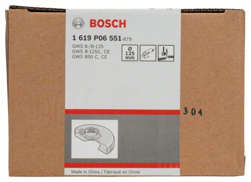 BOSCH Védőburkolat fedőlemezzel 125 mm 1619P06551