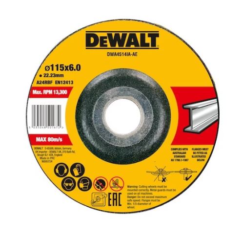 DEWALT fém vágótárcsa 115 x 6,3 x 22,23 mm DWA4514IA