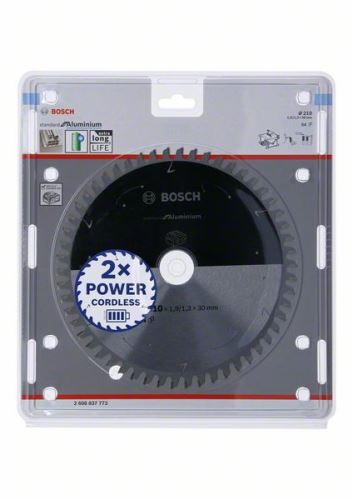 BOSCH Fűrészlap akkus fűrészekhez; Standard alumíniumhoz 210x30x1,9/1,3x54T 2608837773