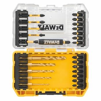 DEWALT FLEXTORQ fém bit és fúró készlet (26 db) DT70749T