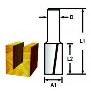 MAKITA Horonyvágó 2 vágóél szár 6 mm, 6x16x48 mm D-47422