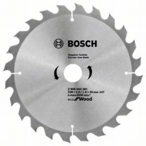 BOSCH fűrészlap Eco for Wood 230x2,8/1,8x30 24T 2608644381