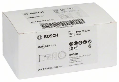 BOSCH BIM merülőfűrészlap PAIZ 32 APB fa és fém 60 x 32 mm 2608662315