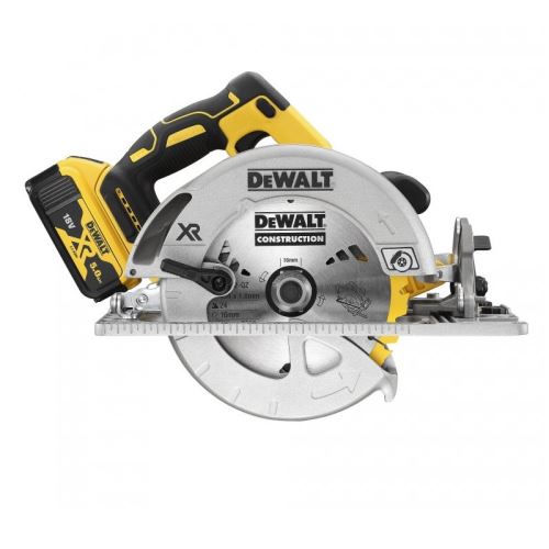 DEWALT Akkus körfűrész XR 184 mm, 2x 5,0 Ah Li-Ion, TSTAK DCS572P2 tokban