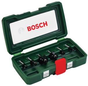 BOSCH 6 részes keményfém marókészlet (Ø szár 8 mm) 2607019463