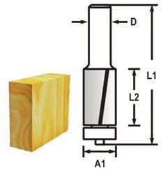 MAKITA Horonyvágó 2 vágóél szár 8 mm, 12,7x13x56 mm D-47737