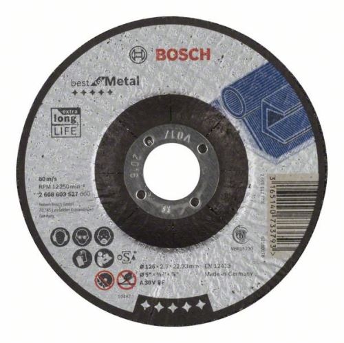 BOSCH profilozott vágótárcsa Best for Metal A 46 V BF, 125 mm, 1,5 mm 2608603519