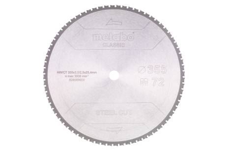 METABO fűrészlap 355 x 25,4 mm - 72 fog 628669000