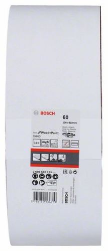 BOSCH 10 részes csiszolószalag készlet X440 100 x 610 mm, 60 2608606135