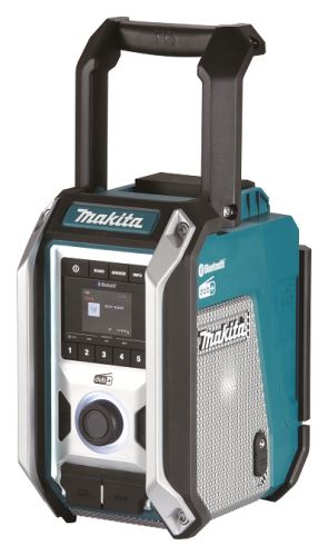 MAKITA újratölthető DAB rádió, Bluetooth, USB Li-ion CXT 10.8/12V, LXT14.4/18V DMR115