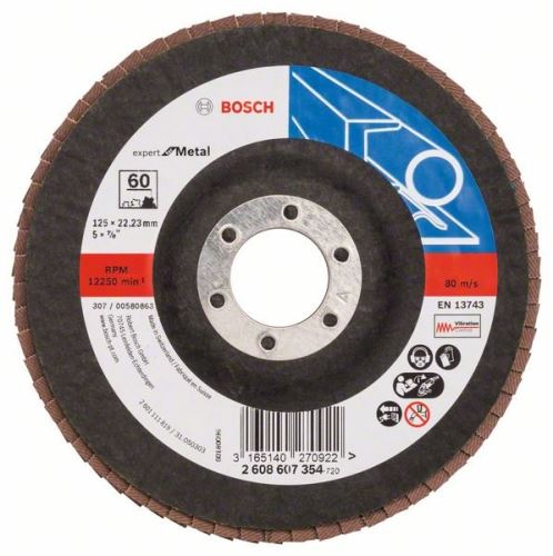 BOSCH lapos csiszolókorong X551, Expert for Metal D = 115 mm; G = 40, törött 2608606752