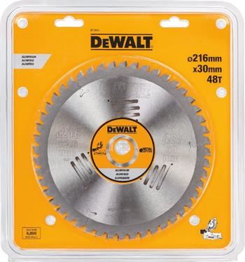 DEWALT fűrészlap TCG -5°, alumínium, 216 x 30 mm, 48 fog DT1914