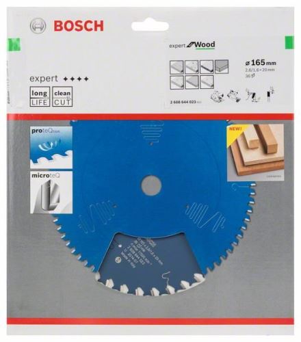 BOSCH Expert fűrészlap fához 165 x 20 x 2,6 mm, 36 2608644023