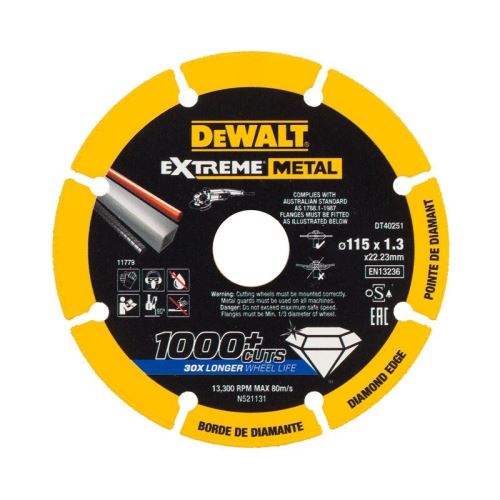 DEWALT gyémánt penge EXTREME METAL 180 x 1,5 mm DT40254