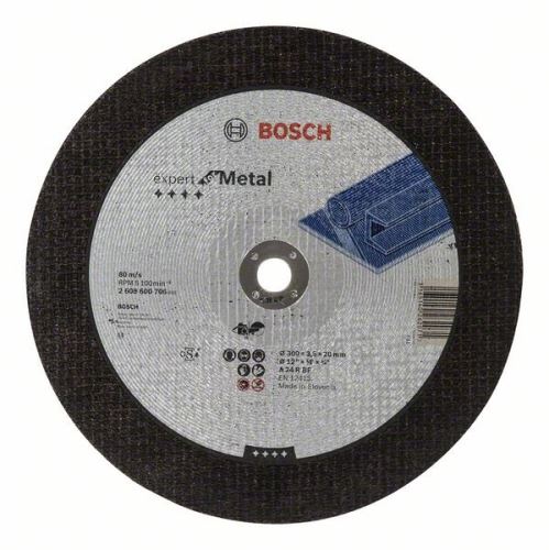 BOSCH Vágótárcsa egyenes Expert for Metal A 24 R BF, 300 mm, 20,00 mm, 3,5 mm 2608600706