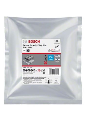 BOSCH EXPERT PRISMA X-LOCK szálas tárcsa R782,125,P120,25 db 2608621827