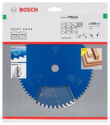 BOSCH Expert fűrészlap fához 165 x 20 x 2,6 mm, 48 2608644024