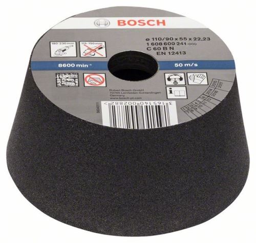 BOSCH csiszolóedény, kúpos - kő/beton 90 mm, 110 mm, 55 mm, 60 1608600241