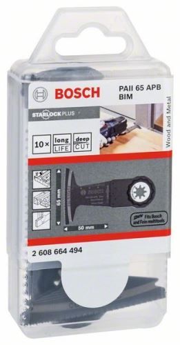 BOSCH merülőfűrészlap PAII65 APB 50 x 65 mm (10 db) 2608664494