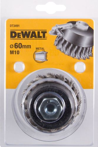 DEWALT Drótkefe csavaró csomókkal sarokcsiszolókhoz 65 mm, huzalhossz 18 mm DT3500