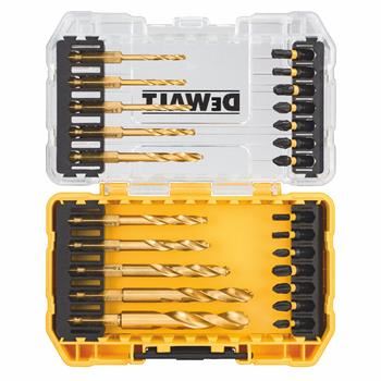 DEWALT FLEXTORQ csavarhúzó- és fémfúró-készlet (24 db) DT70748T